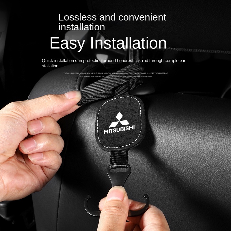 Phù Hợp Móc Treo Đồ Bằng Kim Loại Gắn Sau Ghế Xe Hơi Mitsubishi