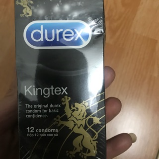 Bao cao su durex kingtex hộp 12 cái chính hãng