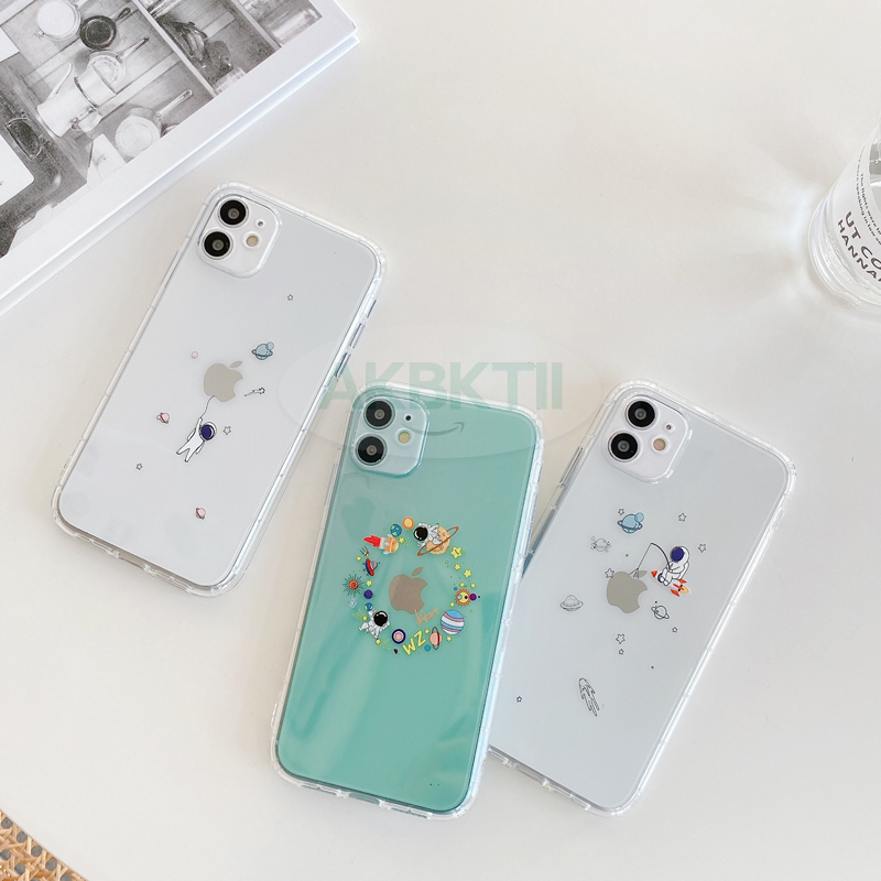 Ốp Điện Thoại Tpu Mềm Màu Trong Suốt In Hình Phi Hành Gia Cho Iphone 12 11 Pro Max Xs Max X Xr 7 8 Plus | BigBuy360 - bigbuy360.vn