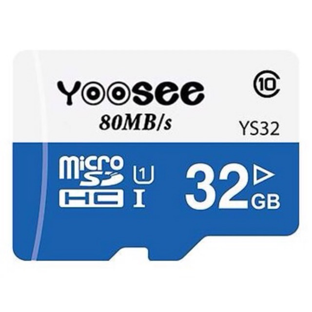 Thẻ nhớ Micro SD Yoosee 128Gb - 64G - 32G, độc và ghi tốc độ cao chuyên camera IP, máy ảnh, điện thoại, ...