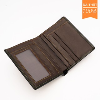 Ví nam da bò dập vân cá sấu Fttleather mã VB0143