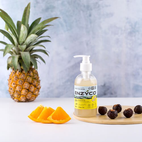 Nước Rửa Tay Sinh Học ENZYCO Sạch Khuẩn 90% Enzyme Dứa và Bồ hòn 250ML 손 세정제 Handwashing liquid
