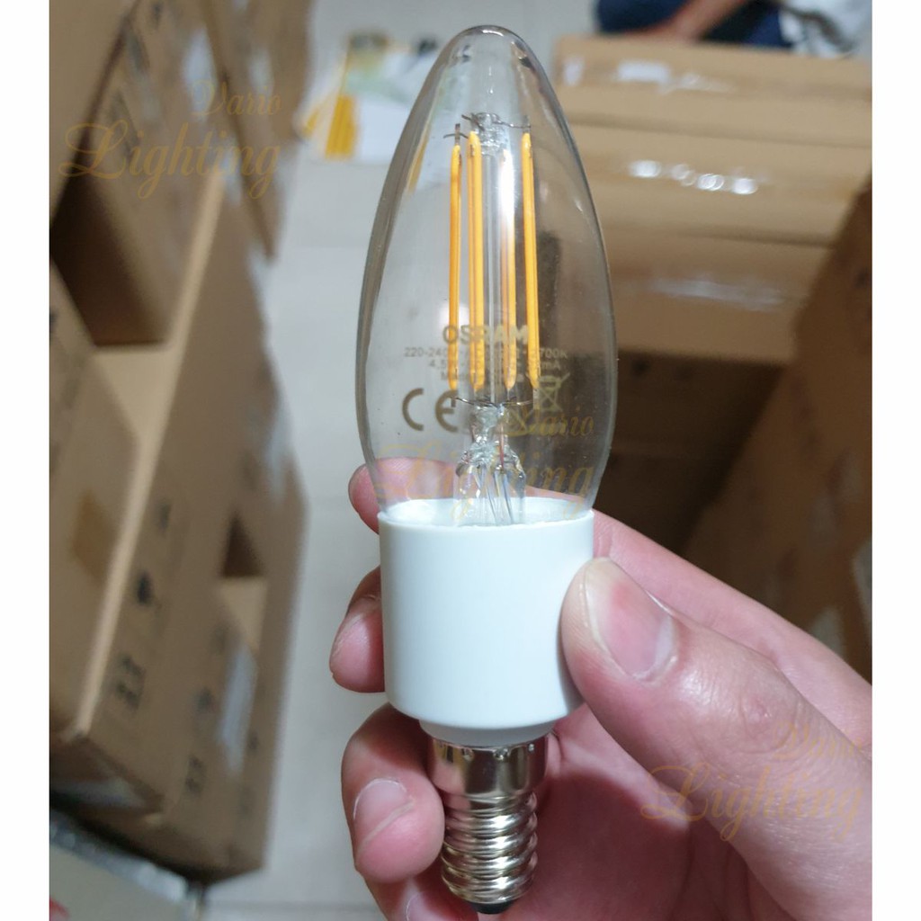 Bóng đèn LED nến Classic B40 4.5W E14 Dimmable OSRAM -  Thiết kế cổ điển cho đèn chùm