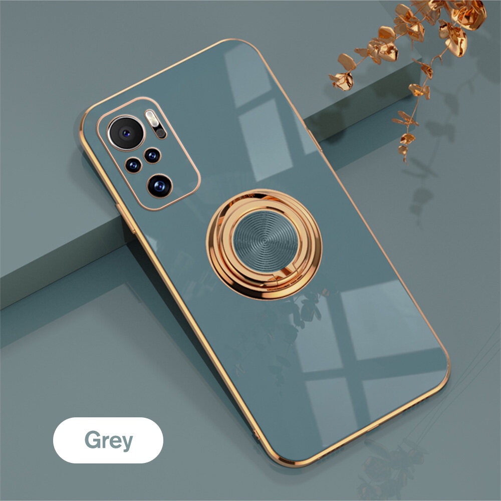 Ốp Điện Thoại Mềm Chống Sốc Có Vòng Đỡ Từ Tính Cho Xiaomi Redmi Note 10 Pro Redme Not 10Pro Note10 10s