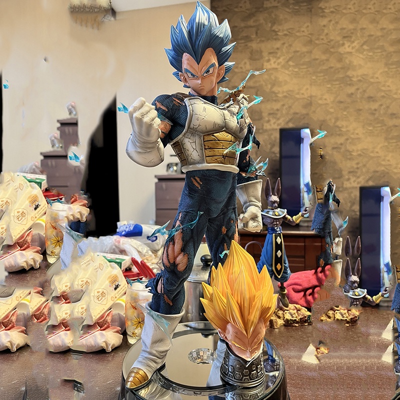 MH26 Mô Hình Nhân Vật Vegeta Trong Dragon Ball Super Cao 55cm Có 3 Đầu Thay Thế - Mô Hình Figure Vegeta Đẹp Nhất