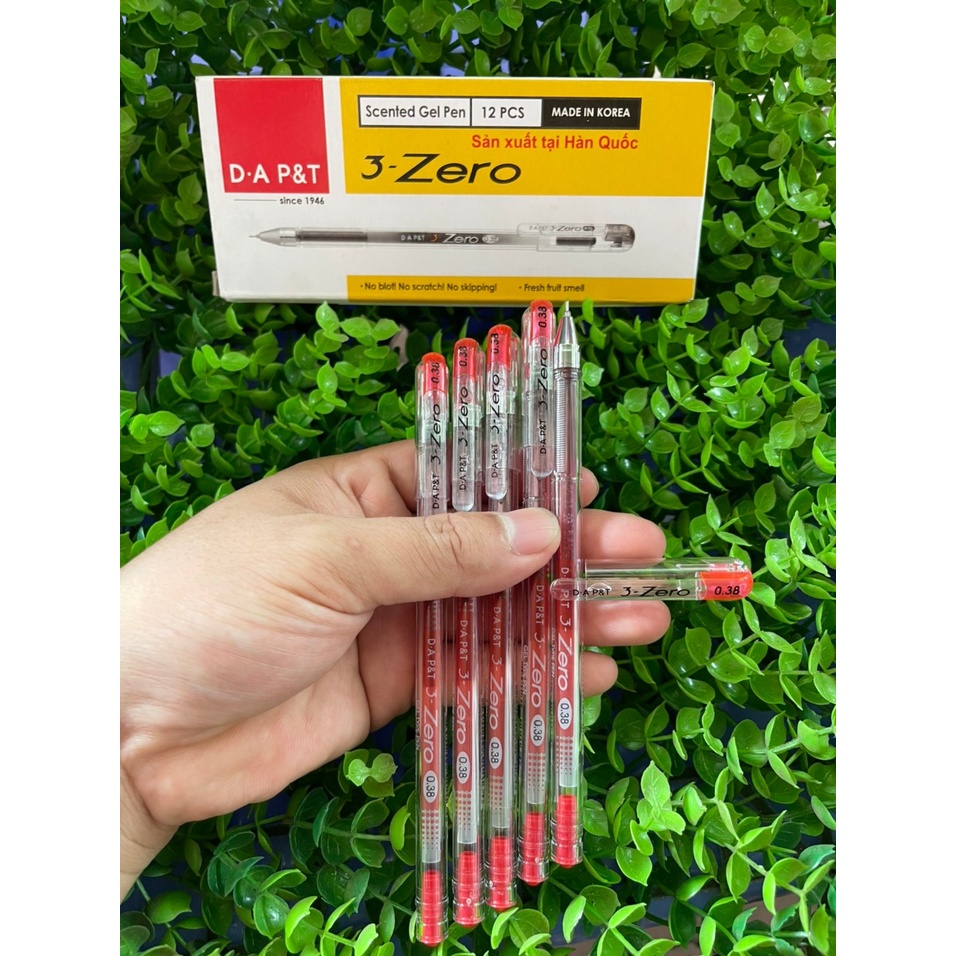 Bút Zero - Bút bi gel Zero Xanh Đen Đỏ Tím không lem, khô mực nhanh