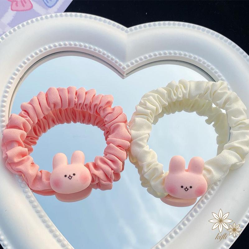 Dây Cột Tóc Cao Su Co Giãn Hình Thỏ Dễ Thương Cho Nữ