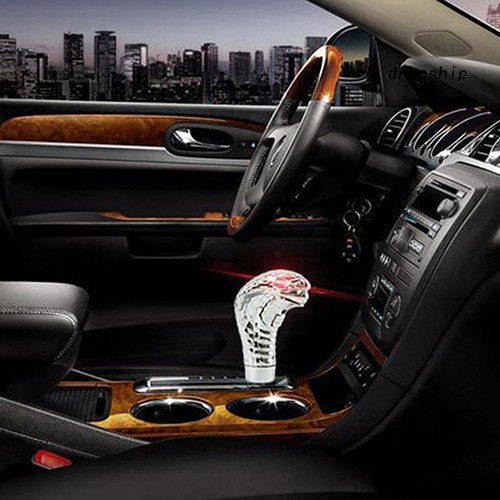 Tay nắm cần số xe ô tô có đèn LED hình đầu rắn
