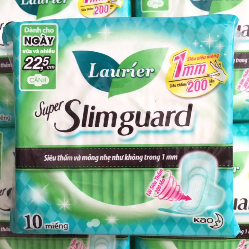 Băng vệ sinh Laurier Super Slimguard 10 miếng x 22,5cm