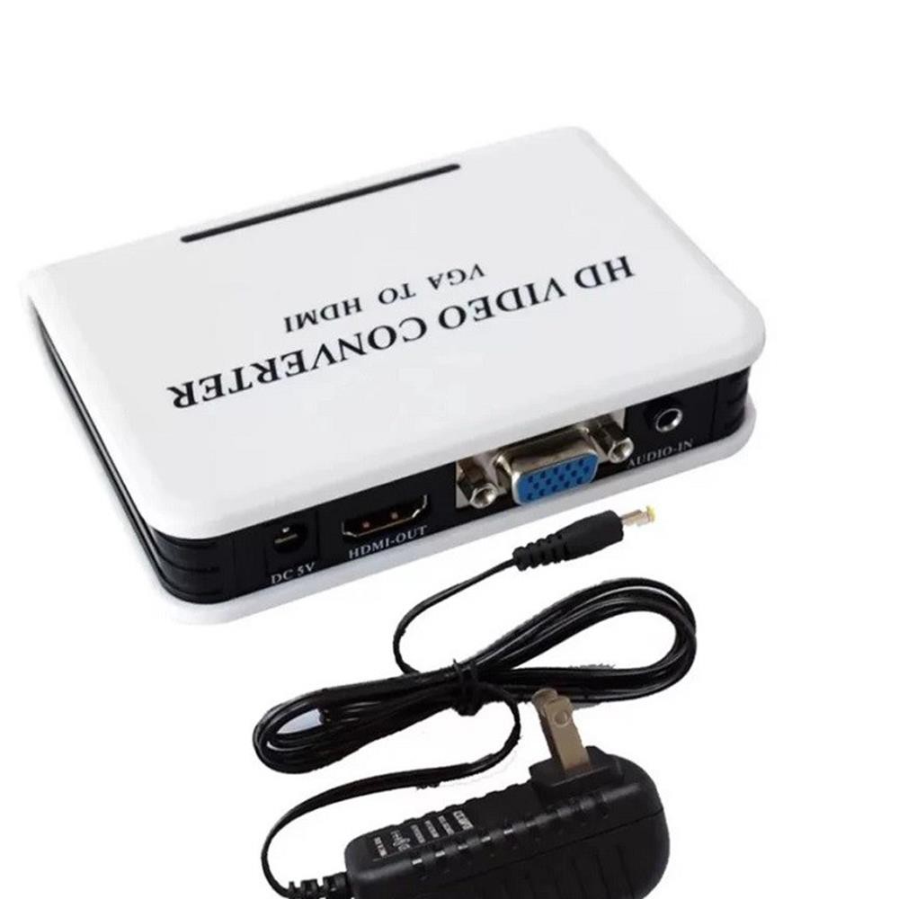 Bộ chuyển đổi tín hiệu HDMI sang VGA có hỗ trợ Audio loại cao cấp -từ máy tính, laptop sang TV,máy chiếu -dc537