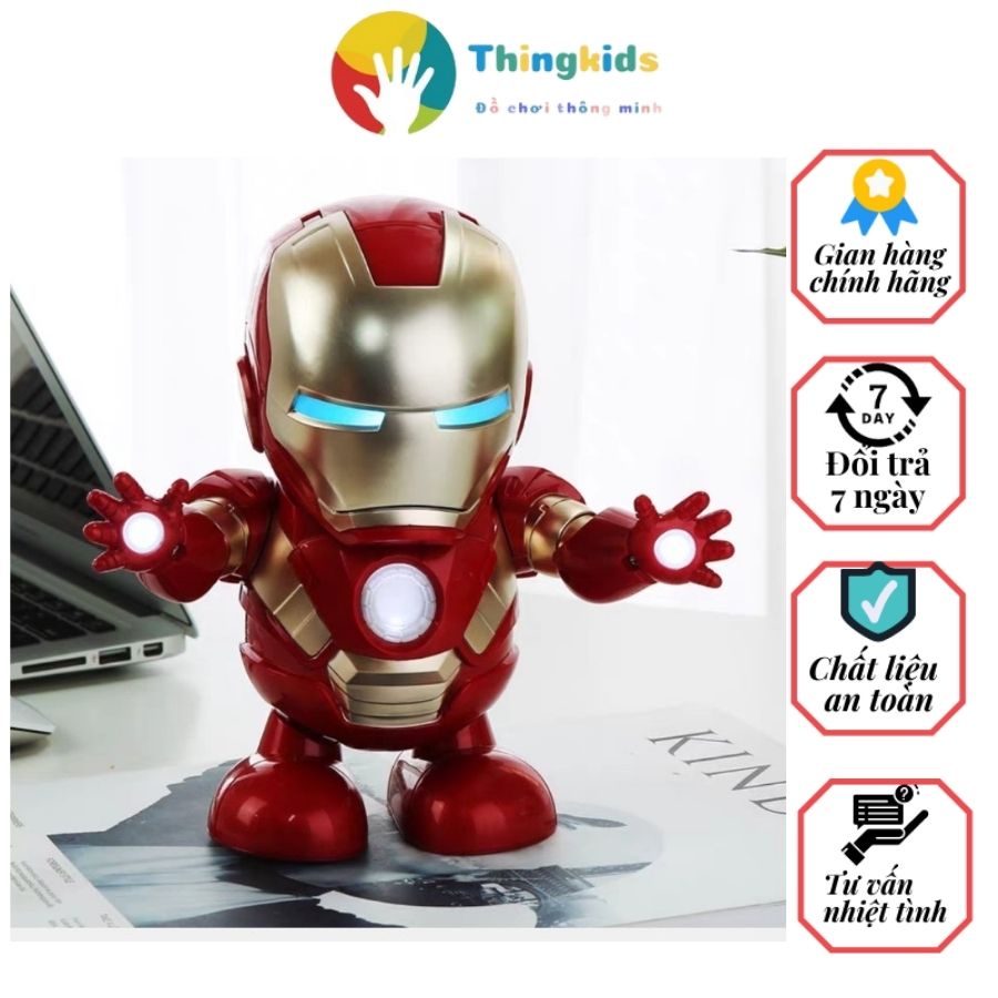 Đồ chơi robot iron man nhảy múa làm quà tặng cho con