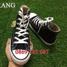 Giày Thể Thao CV Đen Trắng Cổ Cao Giá Khuyến Mãi Sốc