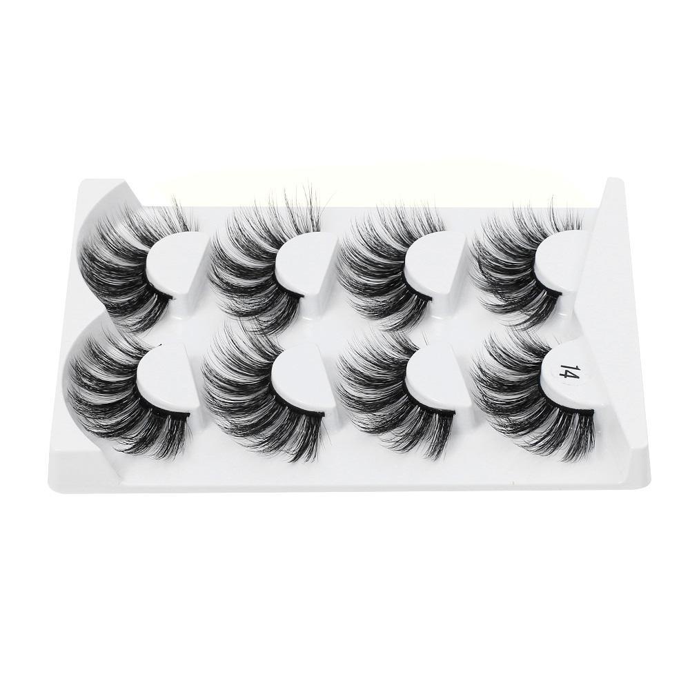 Set 4 Cặp Lông Mi Giả 3D Handmade Thời Trang Dành Cho Nữ