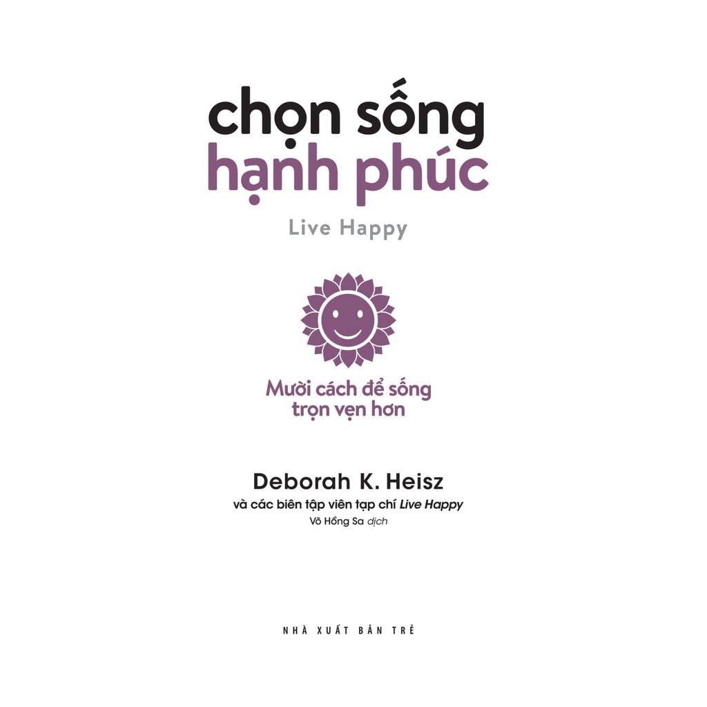 Sách - Chọn sống hạnh phúc-NXB trẻ