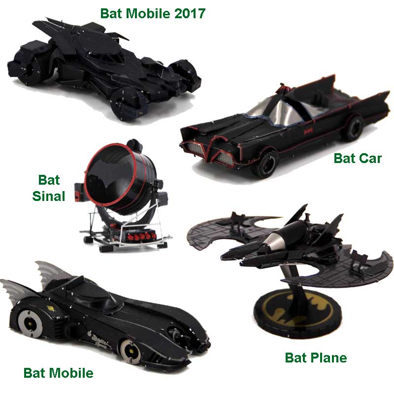Mô hình thép 3D tự ráp bộ Batman màu