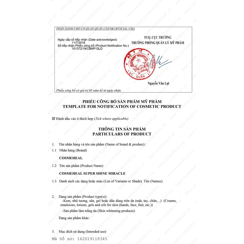 [HÀNG NHẬP KHẨU] Nước Thần Căng Bóng Da Cấp Ẩm, Làm Mềm, Căng Mịn, Trẻ Hóa, Chống Lão Hoá Cosmeheal Super Shine Miracle. | BigBuy360 - bigbuy360.vn