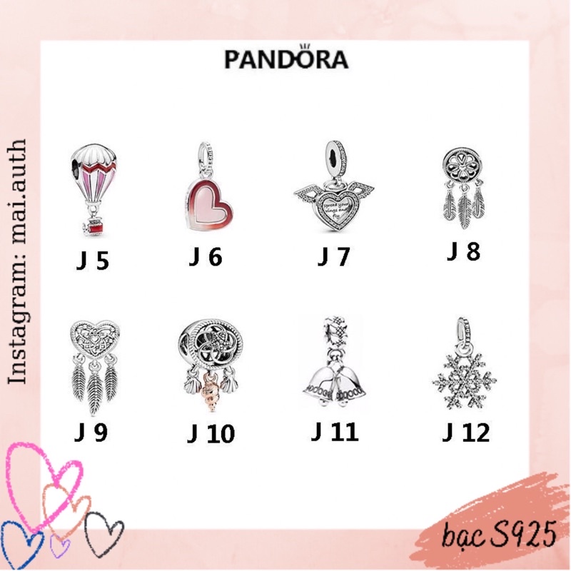 Charm pan S925 bảng J