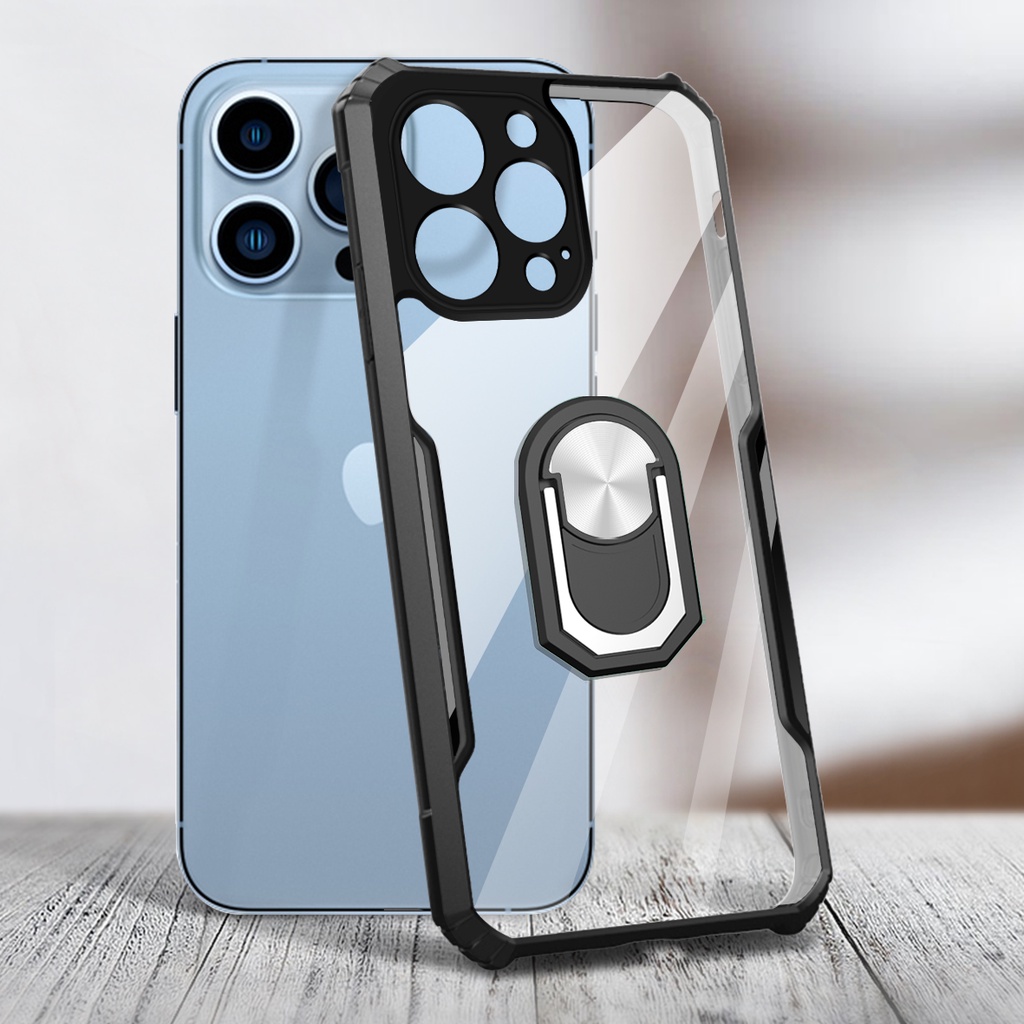 Ốp Điện Thoại Trong Suốt Có Giá Đỡ Nam Châm Cho Oppo Realme 5 6 5s 5i 6i 7i 6s 5 6 7 Pro C17 Narzo 10A 10 20 Pro