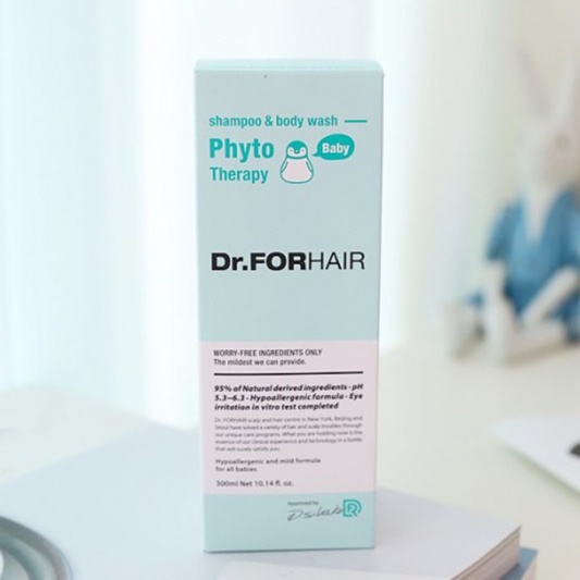 Sữa tắm gội cho trẻ em, sữa tắm gội 2 trong 1 chiết xuất thực vật Dr.FORHAIR Phyto Therapy Shampoo and Body Wash 300ml