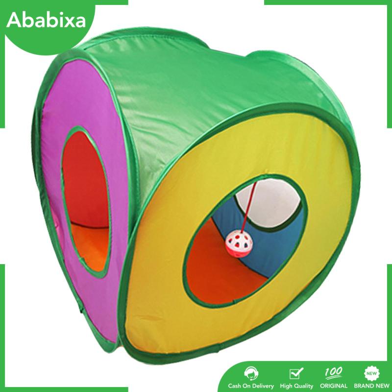 [Ababixa] Đồ Chơi Đường Hầm Chui Linh Hoạt Có Thể Gập Lại Kèm Bóng Tương Tác Cho Mèo