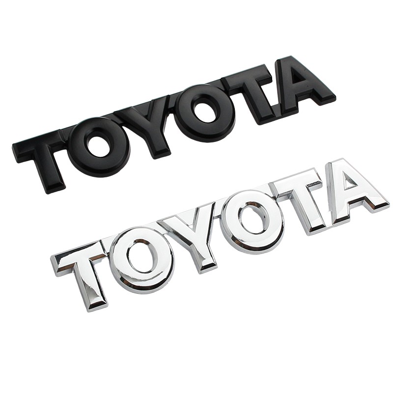 FENDER 1 ❤ Logo Chữ Bằng Kim Loại Trang Trí Xe Hơi TOYOTA