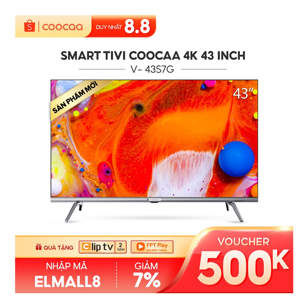 Smart TV Full HD Coocaa 43 Inch Wifi - 43S7G - Miễn phí lắp đặt