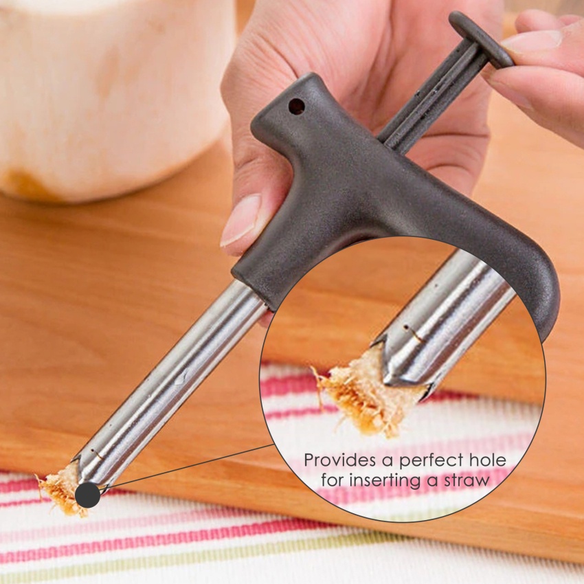 Dụng Cụ Mở Dừa Bằng Thép Không Gỉ Tiện Lợi