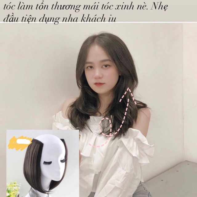 Tóc giả Kẹp phồng chân tóc
