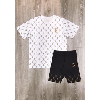 Quần MLB legging ngố Logo B full tag