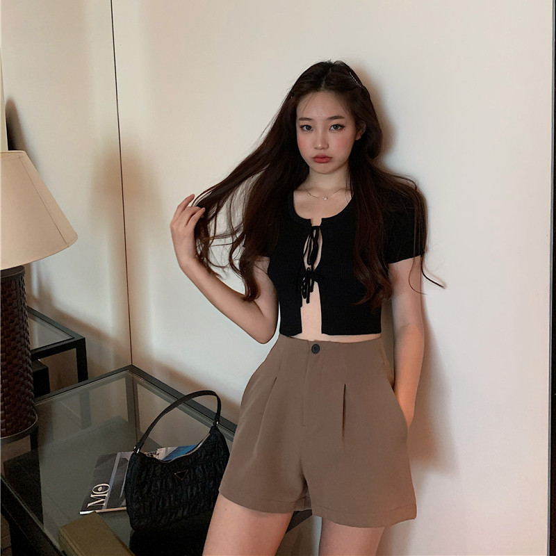 Quần Ngắn Cho Nữ Ống Rộng Lưng Cao Thời Trang Mùa Hè | BigBuy360 - bigbuy360.vn