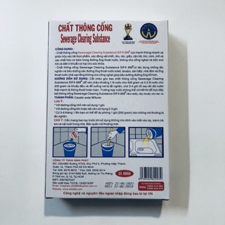 Chất thông cống SIFA cực mạnh gói 200gr