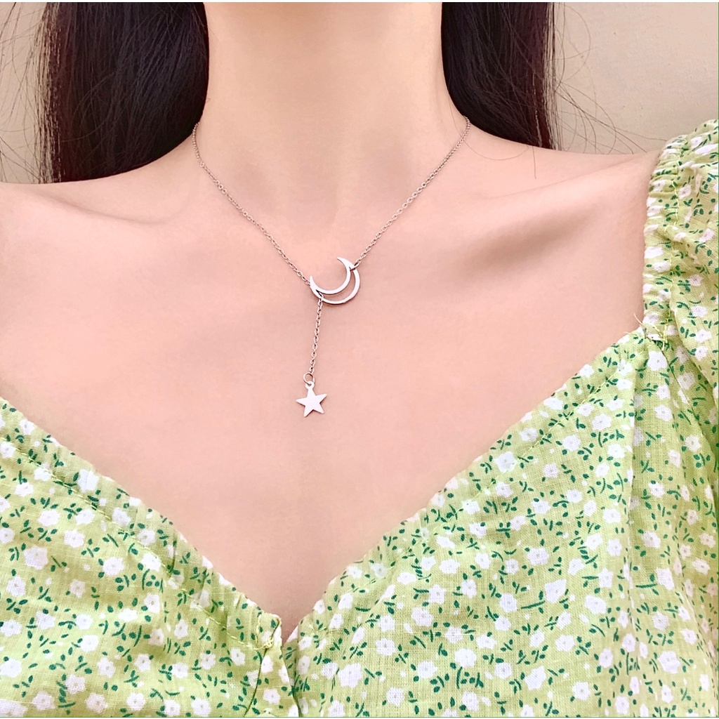 Vòng Cổ Choker Màu Bạc Thời Trang Làm Quà Tặng Cho Nữ