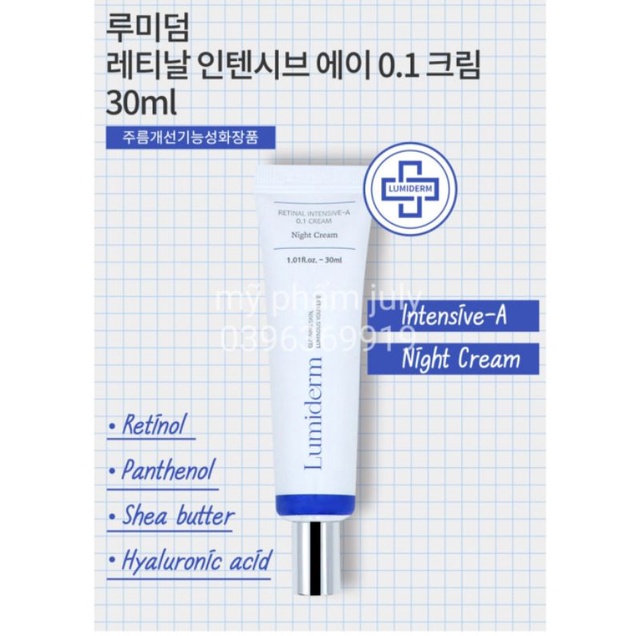 Kem retinal Xanh 0.1% Lumiderm