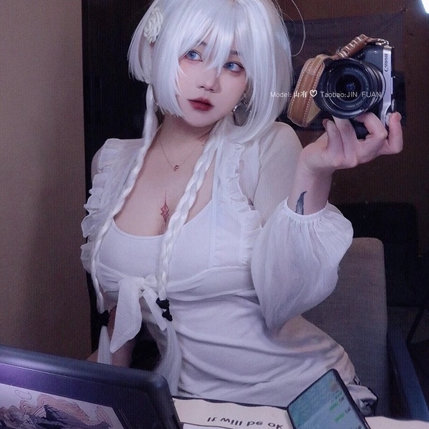 [Sẵn] Wig/tóc giả cơ bản Mullet nguyên đầu teen nữ màu đen và trắng BHT057 [Miu Cosplay]