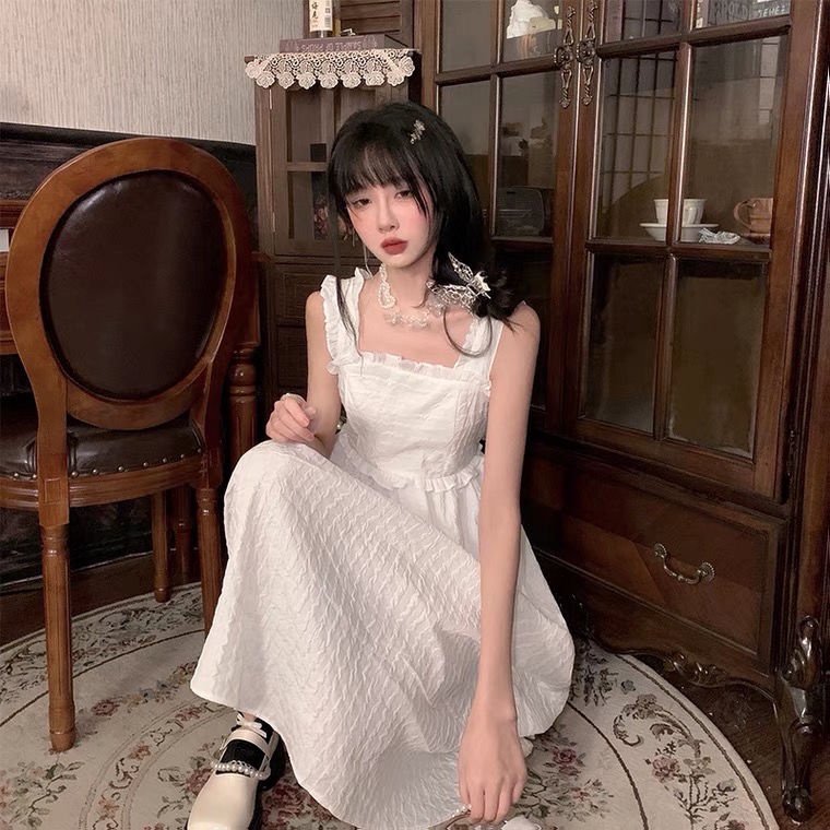 Set Áo Sơ Mi Nhuộm Màu Tím Nho Phối Chân Váy Yếm Hai Mặt Phong Cách Retro Thời Trang Mùa Hè