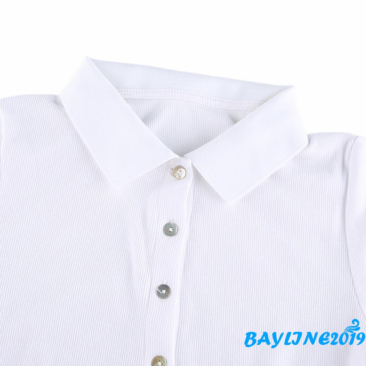 Áo Thun Nữ Tay Ngắn Có Cổ Thời Trang Quyến Rũ | BigBuy360 - bigbuy360.vn