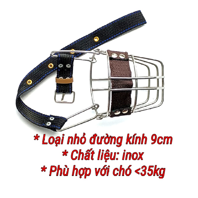 Rọ mõm chó inox 201 hàng đẹp đủ size cho chó