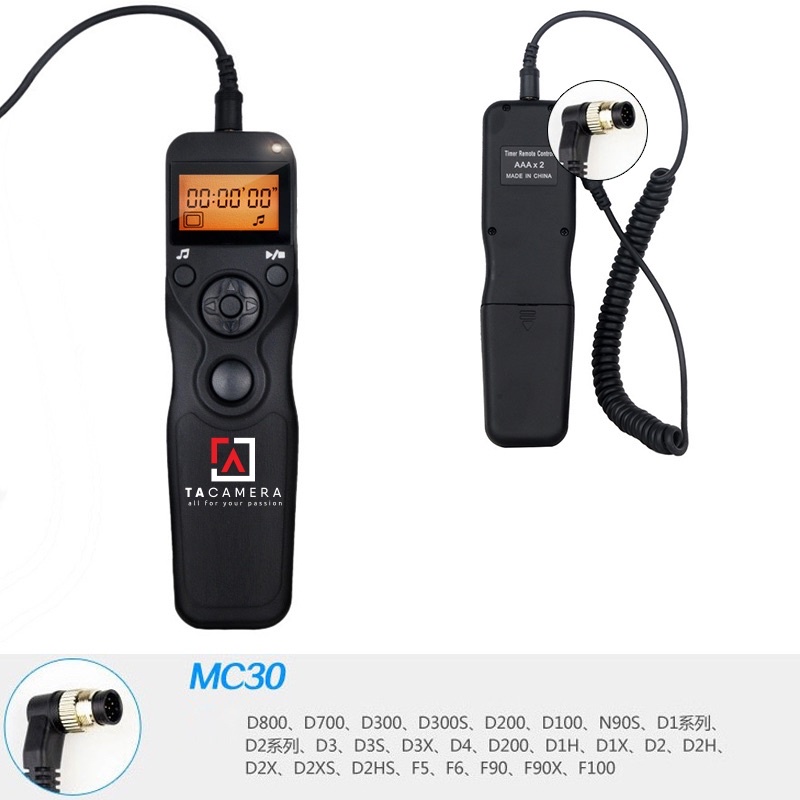 Dây Bấm Mềm Máy Ảnh Có LCD for Nikon MC-30