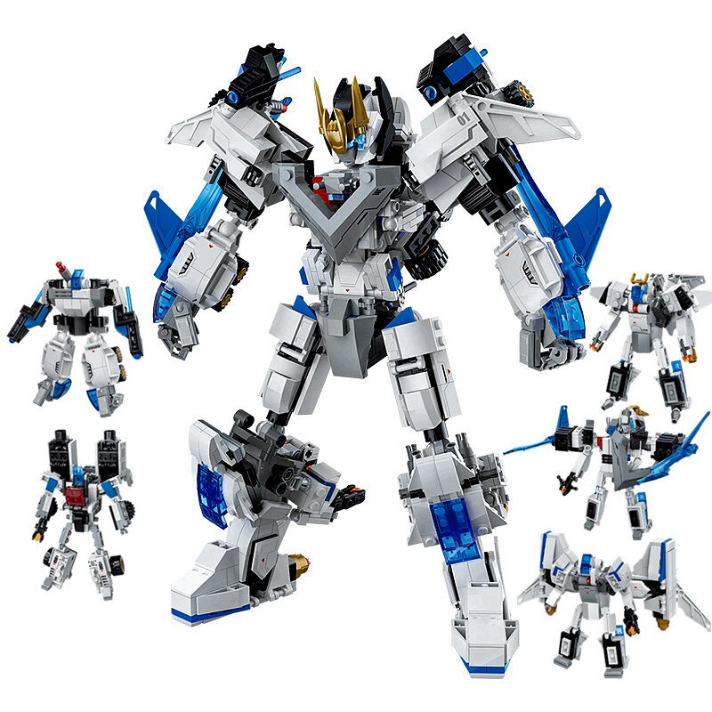 Mẫu Lắp Ráp mô hình JieStar 69000 MOC Creator Super Deformed Robots 901pcs