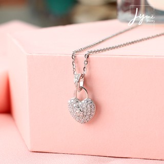 Mặt dây bạc nữ trái tim đính đá JP1022 - Trang sức Jyme Jewelry