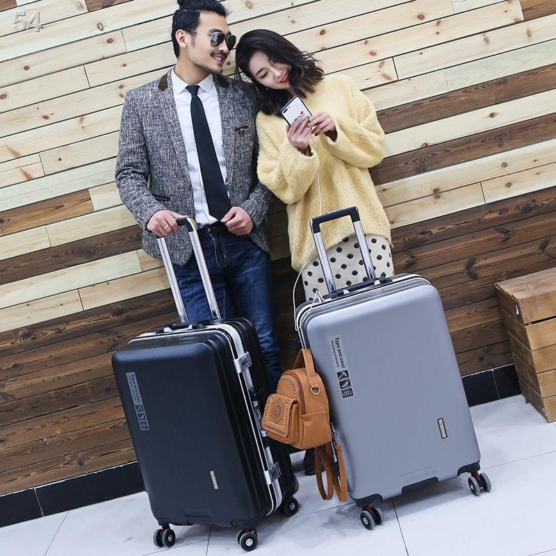 （Hộp kéo） Bánh xe phổ thông doanh nhân khung nhôm nam nữ Sinh viên hàn quốc vali kéo hộp mật khẩu m