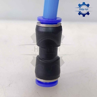 Nối hai đầu ống khí nén PU - khí nén nối thẳng phun sương PU - đầu nối ống hơi - cút nối hơi
