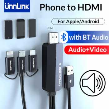 Đầu Chuyển Đổi Âm Thanh Unnlink Type-C & Micro USB Sang HDMI MHL - UN30