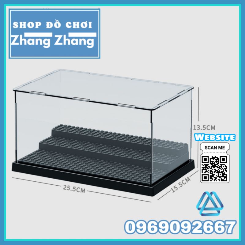 Đồ chơi xếp hình Hộp đựng trưng bày 3 tầng phiên bản giới hạn Shop đồ chơi Zhang Zhang