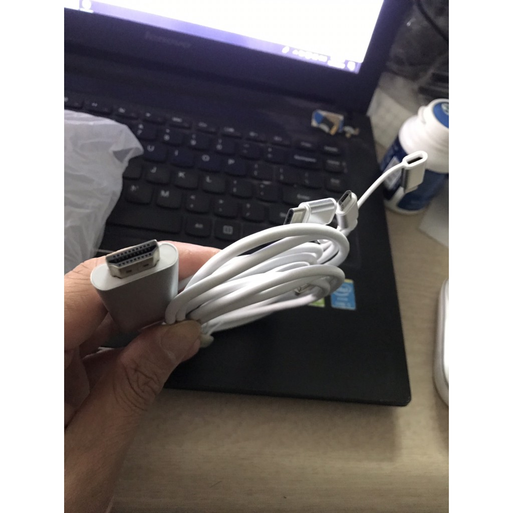 Dây Cáp Chuyển Đổi HDMI TV 1.8m 3 in 1 sang Androi micro Lightning Type C