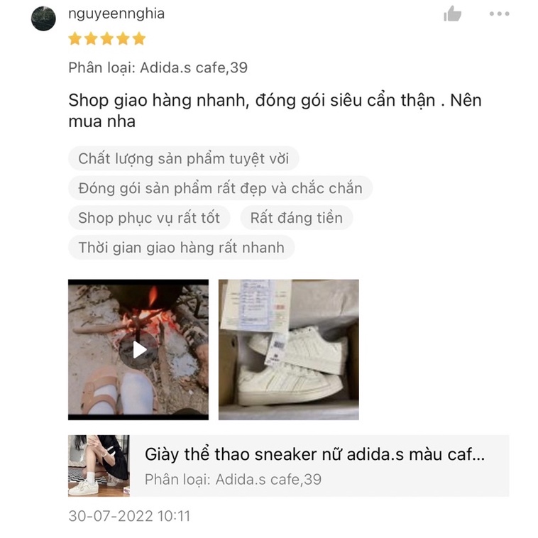 Giày thể thao sneaker nữ  _A.didas supersta.r_ màu trà sữa |HÀNG SẴN|