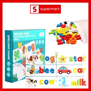 Đồ Chơi Ghép Chữ Bằng Gỗ Học Tiếng Anh, Tăng Phản Xạ Và Ghi Nhớ, Đa Dạng Màu Sắc Ssupermart