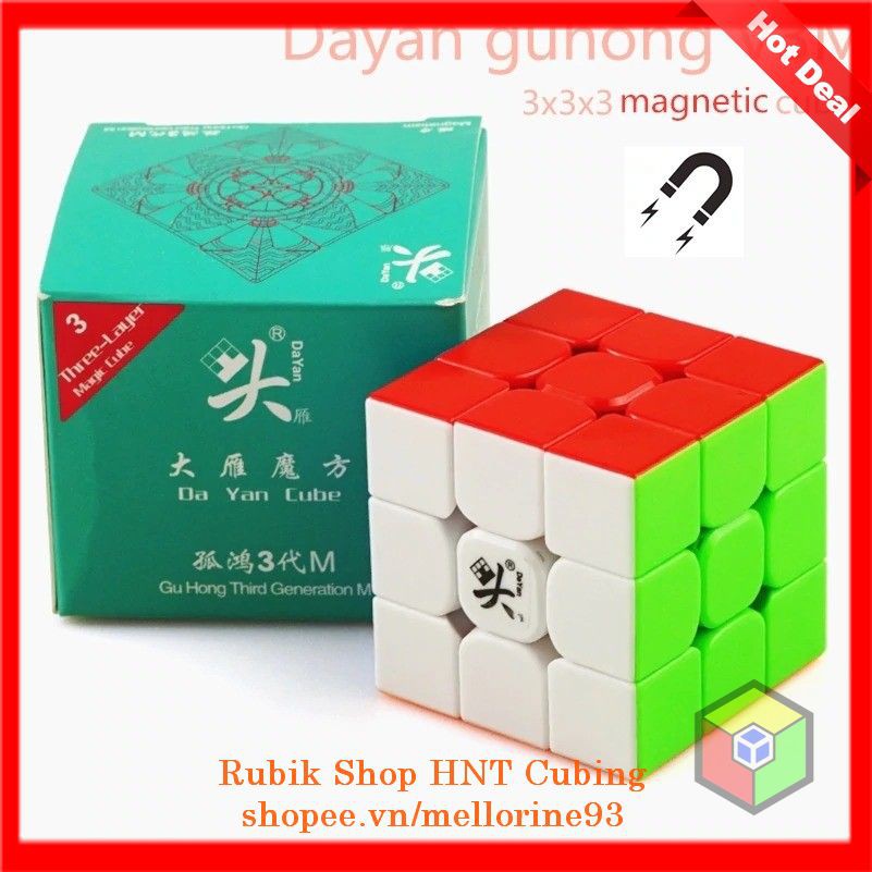 Đồ Chơi Rubik 3x3 DaYan GuHong v3 M (Có Sẵn Nam Châm) Gu Hong v3M Rubic 3x3x3