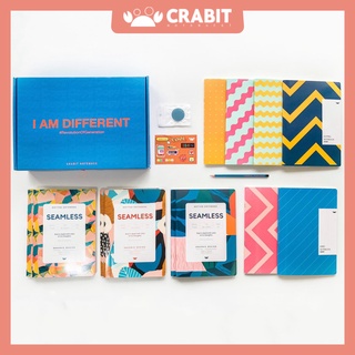 [Kèm quà tặng] Combo 12 vở dot và ô vuông, 9 mẫu bìa - Combo vở Crabit Iamdifferent - Vở Revolution Of Generatiom