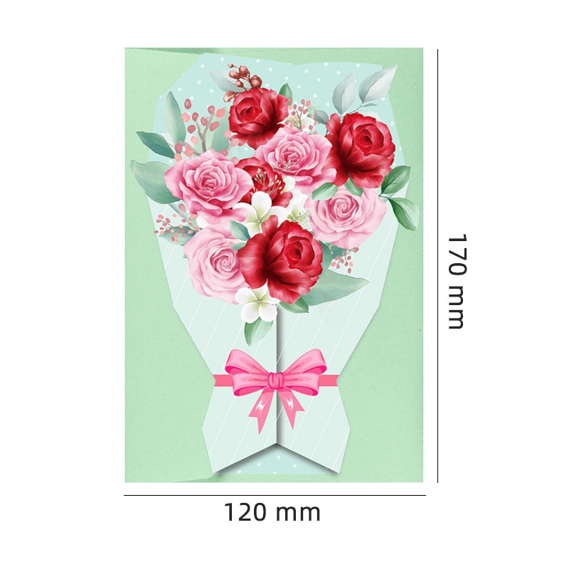 Thiệp Chúc Mừng Hình Hoa 3d Sáng Tạo Thẻ